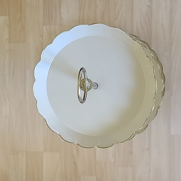 Metal Cake Stand with 3 Trays Fruit Plate for Coffee Table Cupcakes Stand Cream - Picture 3 of 9